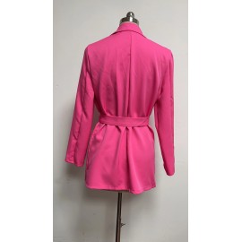 New V Neck Strap Waist Medium Solid Thousand Bird Grid Pleated Dress